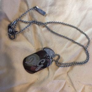 D&G dog tag necklace